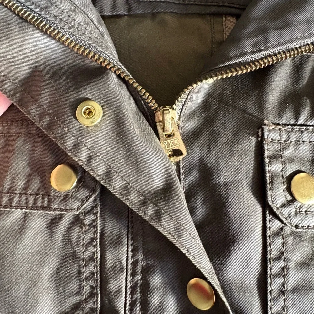 J. Crew Dark Downtown Field Waxed Cotton Utility Jacket